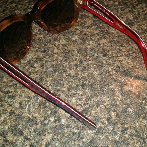 FENDI FS5276 215 Blonde Havana Brown Square Gradie main image 5